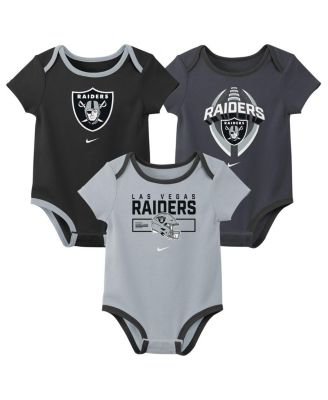 Nike - Baby Boys and Girls Las Vegas Raiders Three-Piece Bodysuit Set