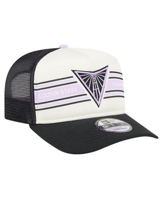 Men's and Women's White/Eclipse Black Golden State Valkyries Banner Foam Front 9FIFTY A-Frame Adjustable Trucker Hat
