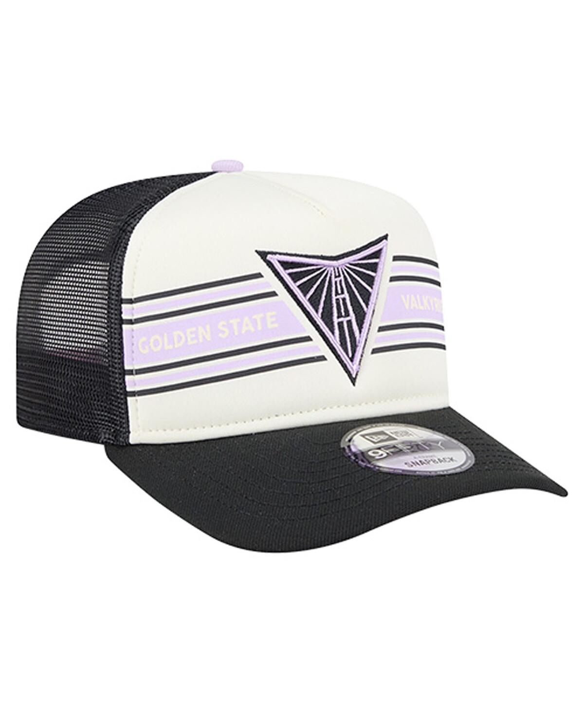 New Era Men's And Women's White/eclipse Black Golden State Valkyries Banner Foam Front 9fifty A-frame Adjust