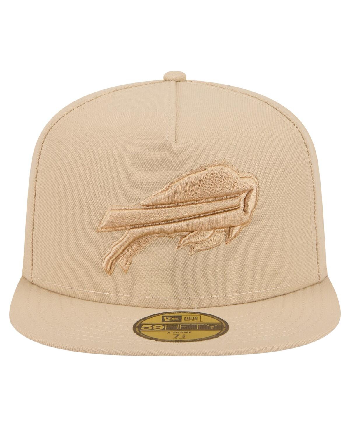 New Era Men's Light Beige Buffalo Bills Color Pack A-frame 59fifty Fitted Hat In Sand