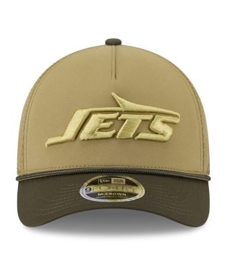 Men's Green New York Jets 2025 Salute to Service 9FORTY A-Frame M-Crown Adjustable Hat