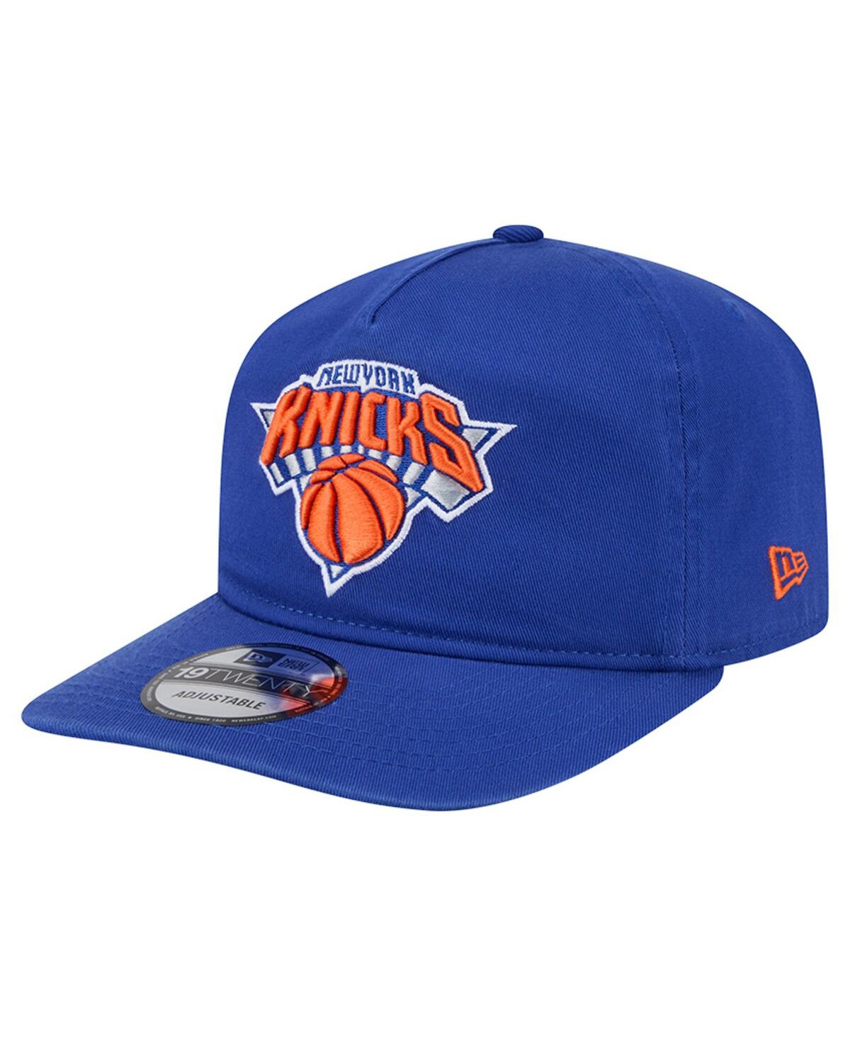 New Era Men's Royal New York Knicks Cotton 19twenty Adjustable Hat In Blue