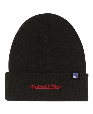 Big Boys and Girls Black New York Rangers Neon Line Lights Cuffed Knit Hat