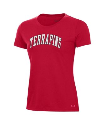 Women's Red Maryland Terrapins Essentials 2-Hit Performance T-Shirt