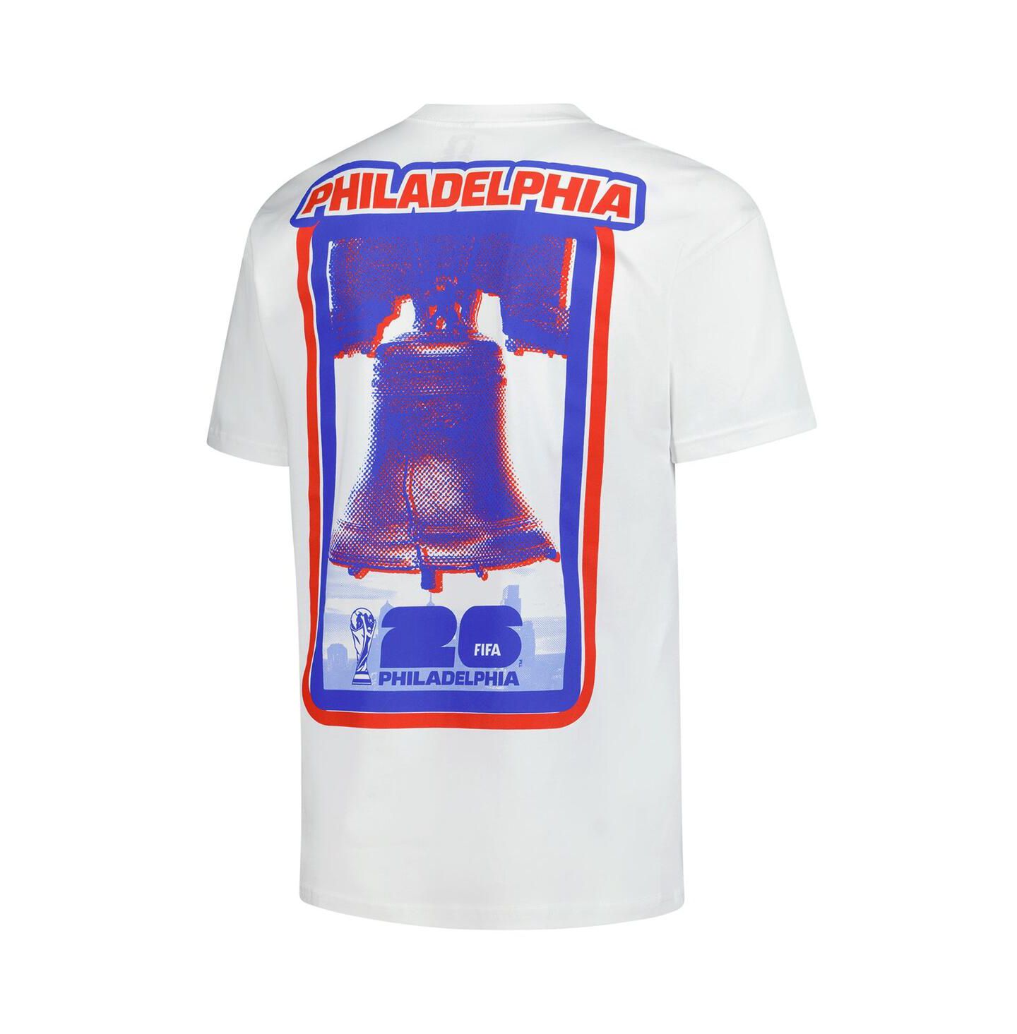 Мужская футболка Outerstuff White 2026 FIFA World Cup Philadelphia Host City Local Oversized — фото 3