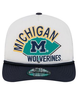 Men's White Michigan Wolverines Diamond 19TWENTY Golfer Adjustable Hat