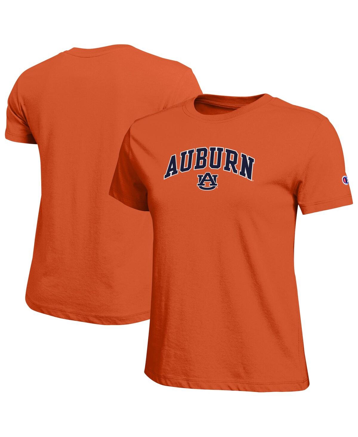 Champion Women's Orange Auburn Tigers Arched Over Logo T-Shirt