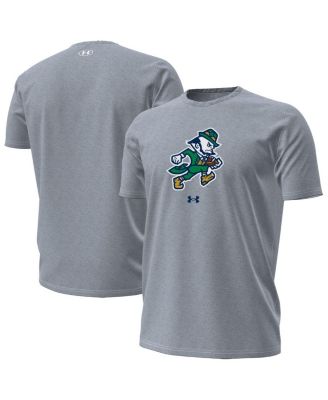 Under Armour - Men's Gray Notre Dame Fighting Irish Leprechaun Performance T-Shirt