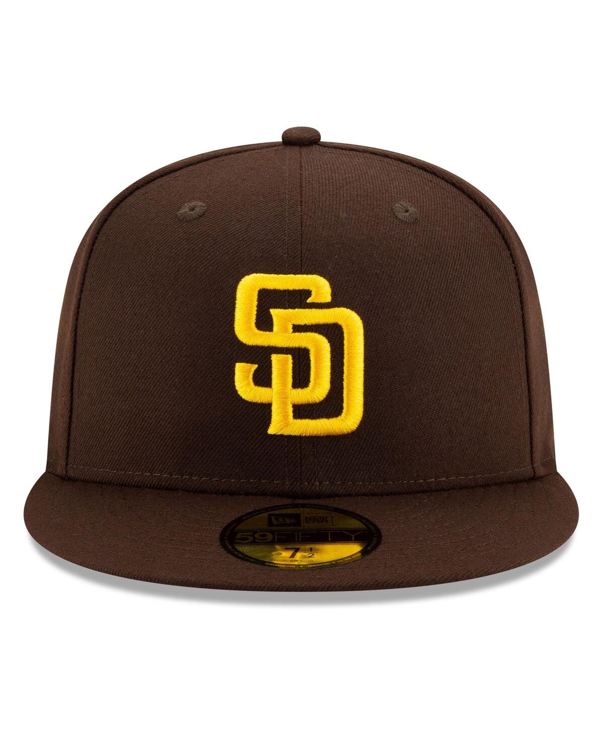 New Era Men's Brown San Diego Padres 2025 Mlb Postseason Side Patch 59FIFTY Fitted Hat