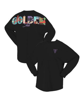 Spirit Jersey - Women's Eclipse Black Golden State Valkyries Oversized Preppy City Long Sleeve T-Shirt