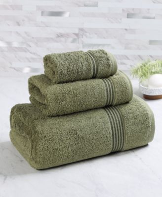 Solid Quick Drying Egyptian Cotton 3-Piece Bath Towel Set