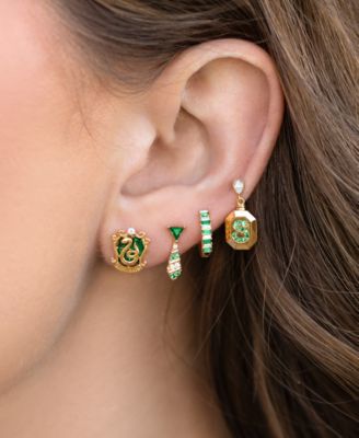 Harry Potter Slytherin House Crystal Earring Set