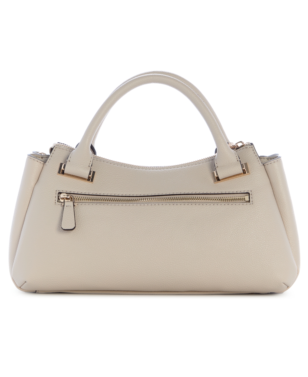 Guess Evie Triple Compartment Medium Satchel Bag In Neutral