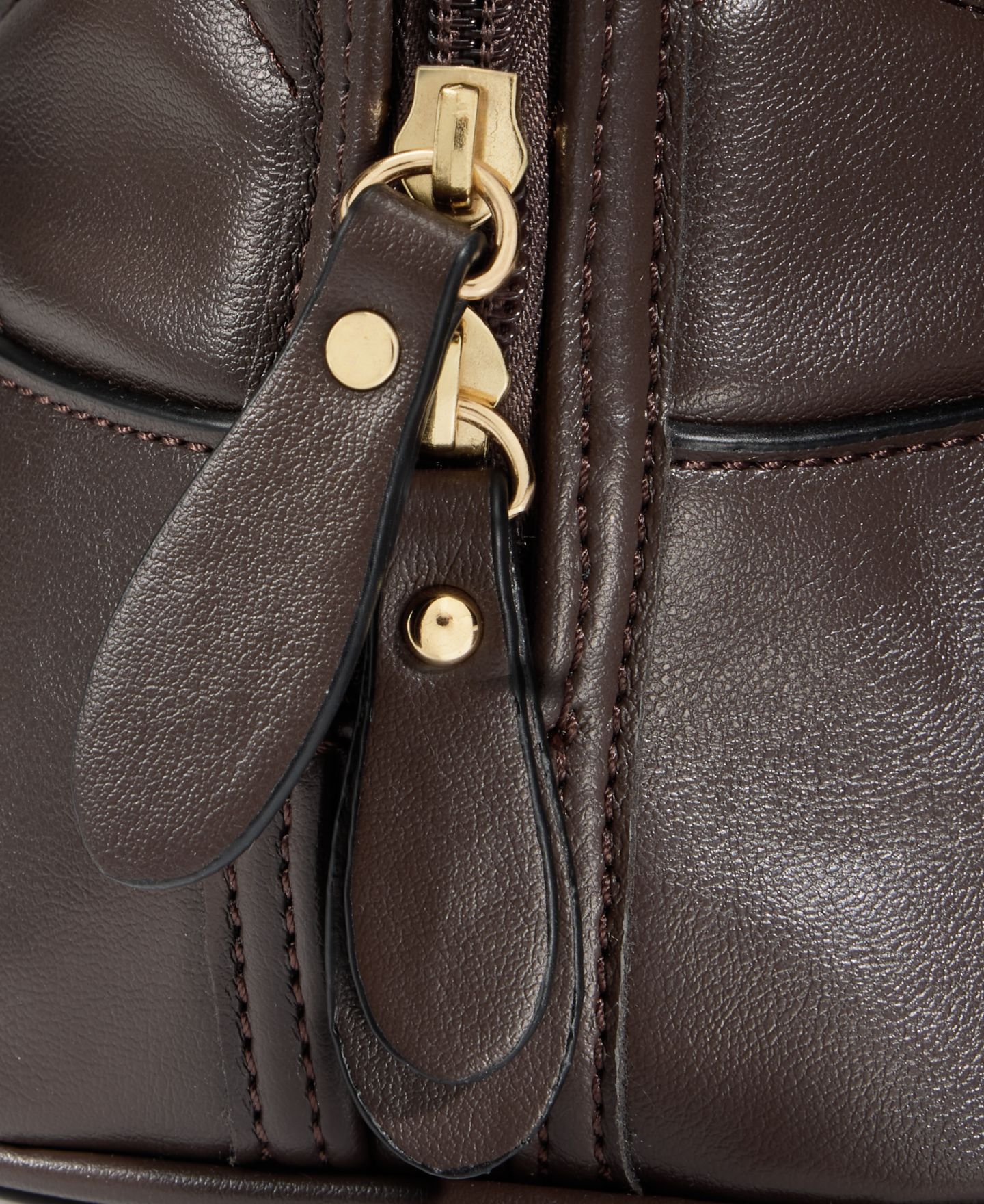 Женская сумка Giani Bernini Medium Quilted Dome Satchel, цвет: Шоколадный — фото 5