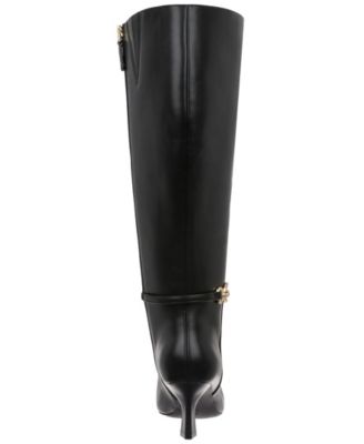 Women's Shaniaa Belt Pointed Toe Boot, Wide Calf, Macy's Exclusive