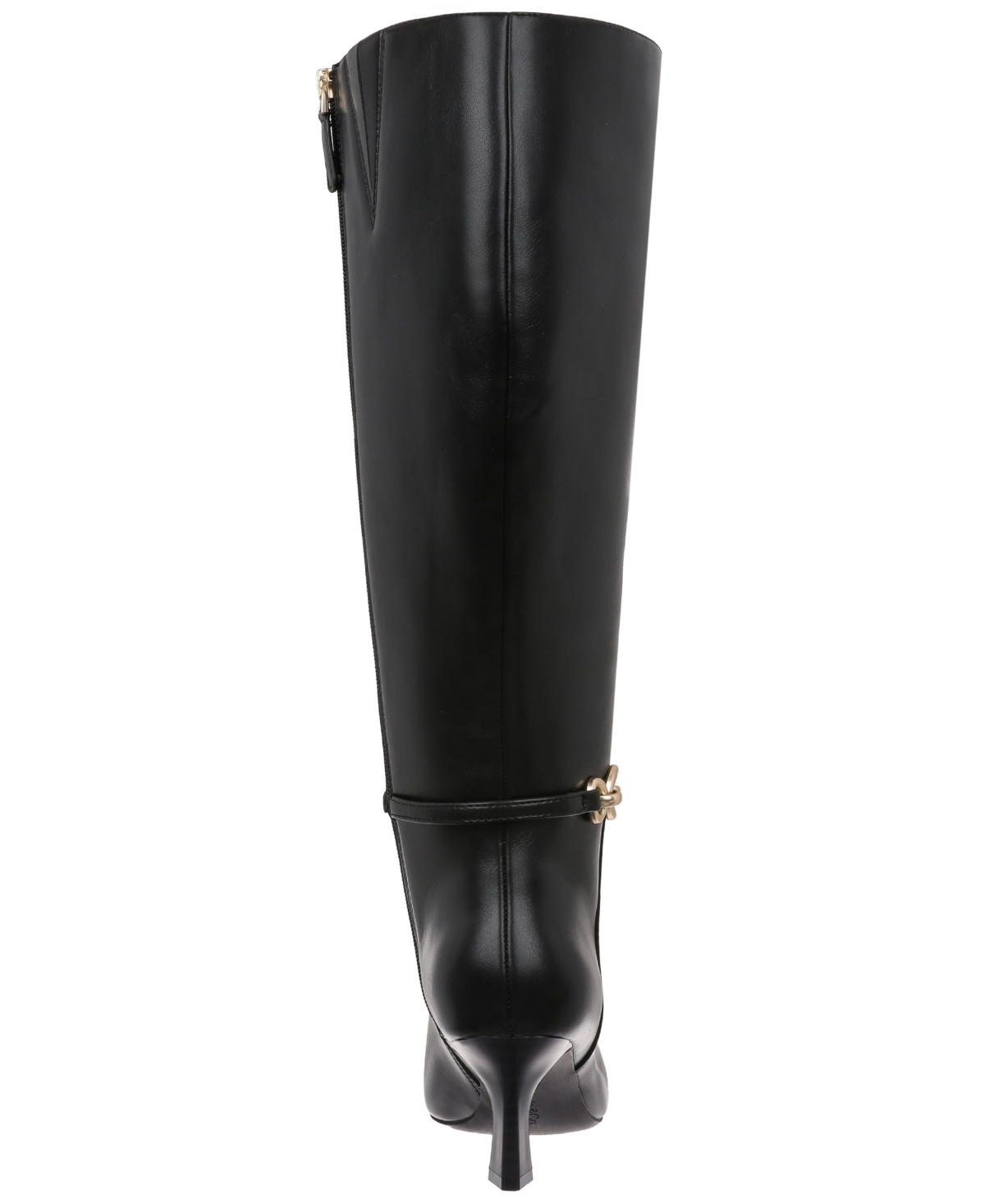 Style & Co Style Co Womens Shaniaa Belt Pointed Toe Boot Regular Wide Calf Macys Exclusive In Black