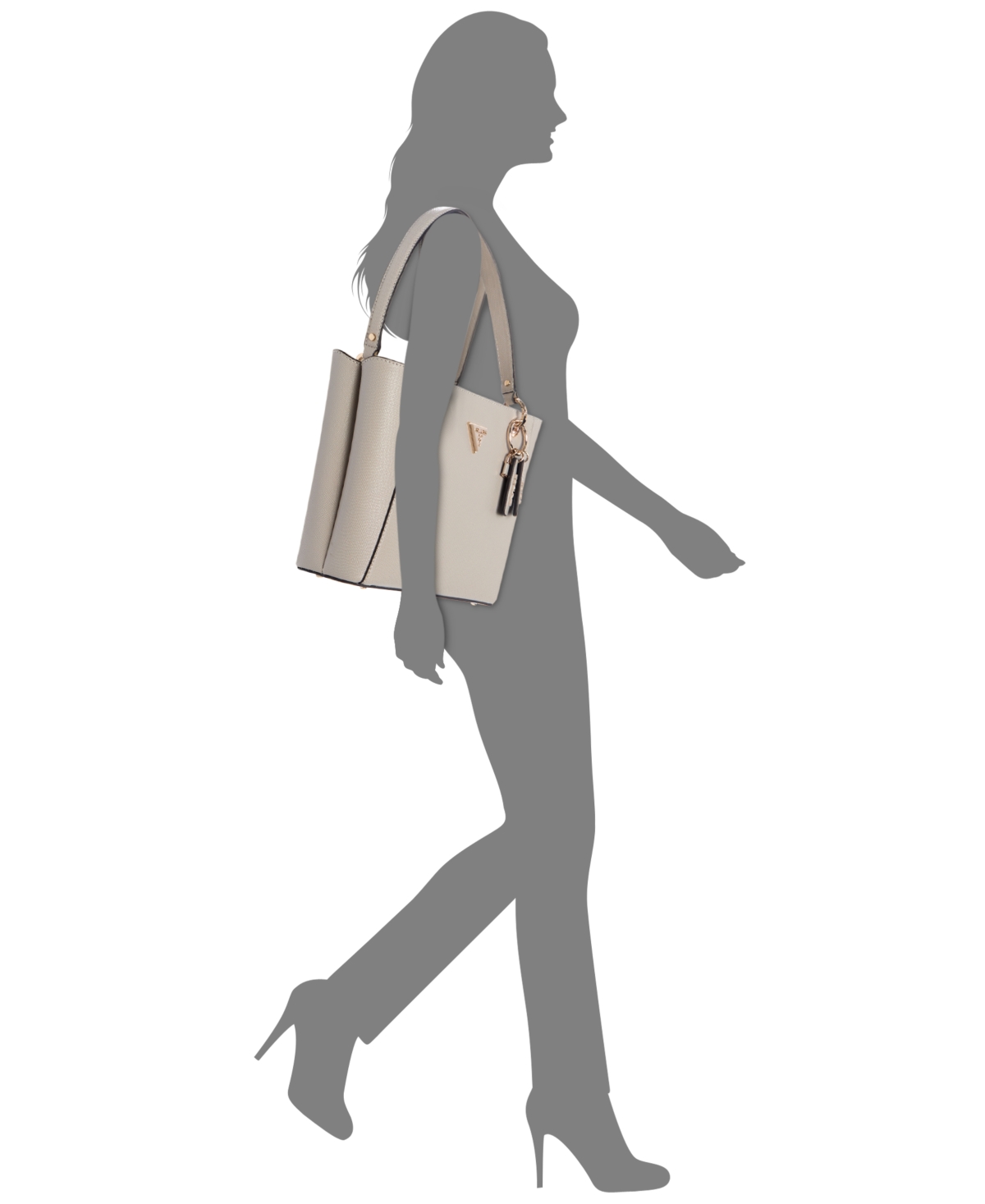 Guess Women's Noelle Ii Small Tote Bag In Brown