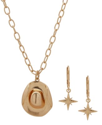Yellowstone - 2-Pc. Pendant Necklace and Drop Earrings Gift Set