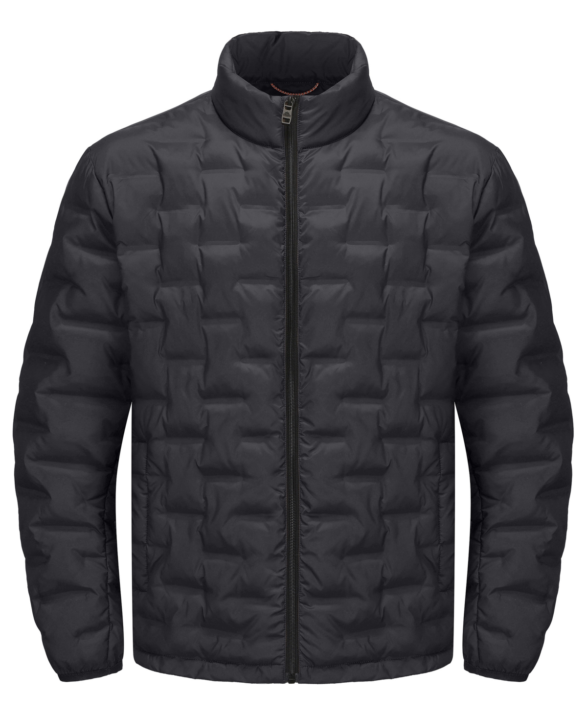 Hawke & Co. Men's Stand Collar Lightweight Warm Cube Jacket