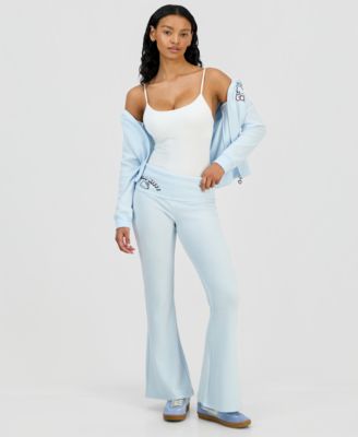 Grayson Threads, The Label Grayson Threads The Label Juniors Hello Kitty Thermal Hoodie Pants In Blue