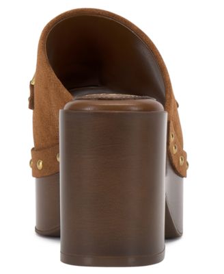 Women's Efellan Wood Platform Slip On Sandals