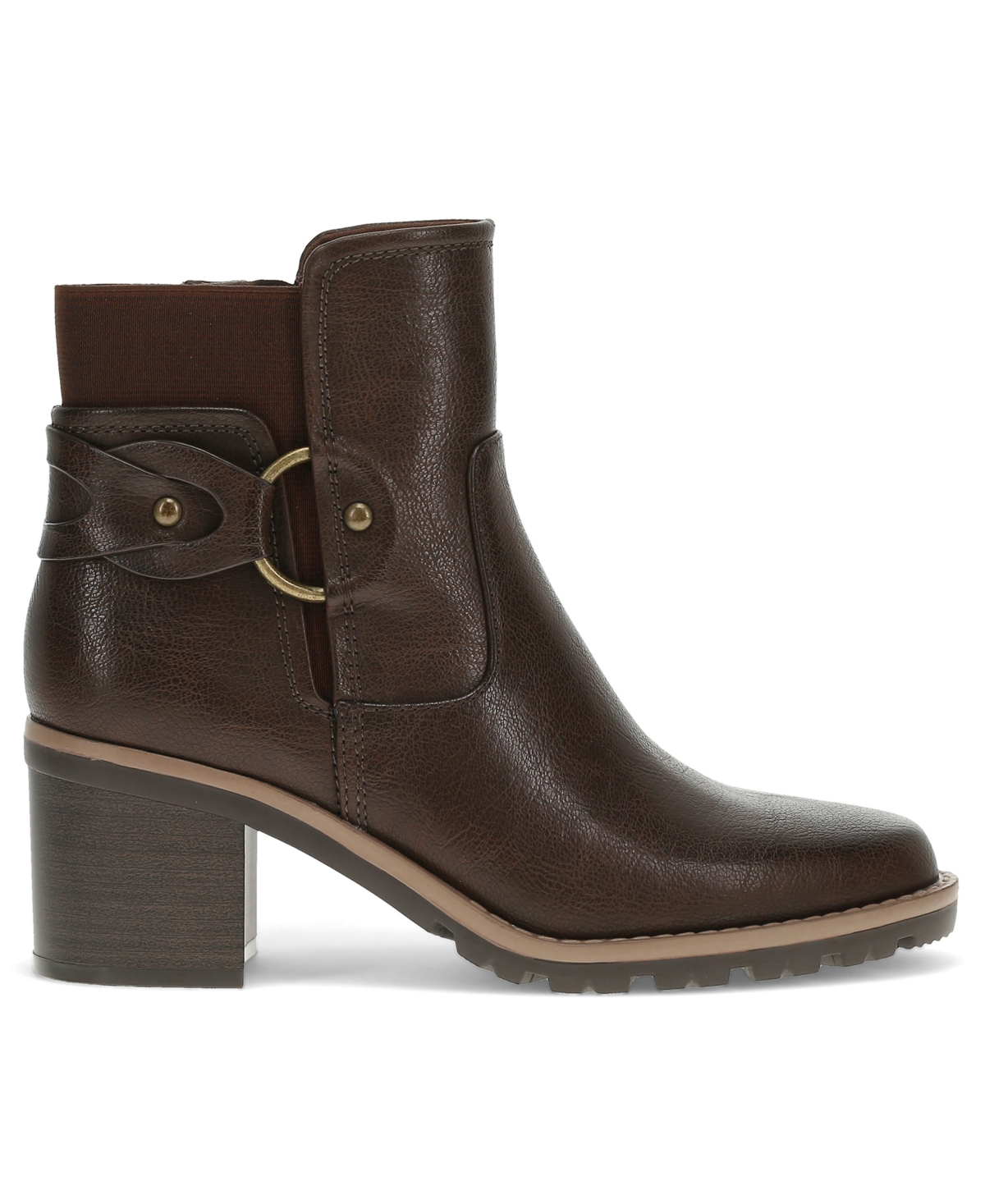 Baretraps Women's Dezzi Block Heel Bootie In Brown