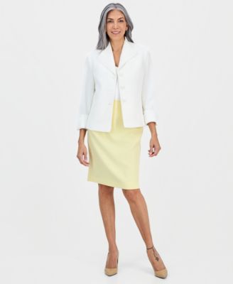 Women's Zip-Back Stretch Crepe Pencil Skirt 