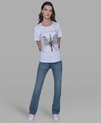 Women's Zip-Shoulder T-Shirt