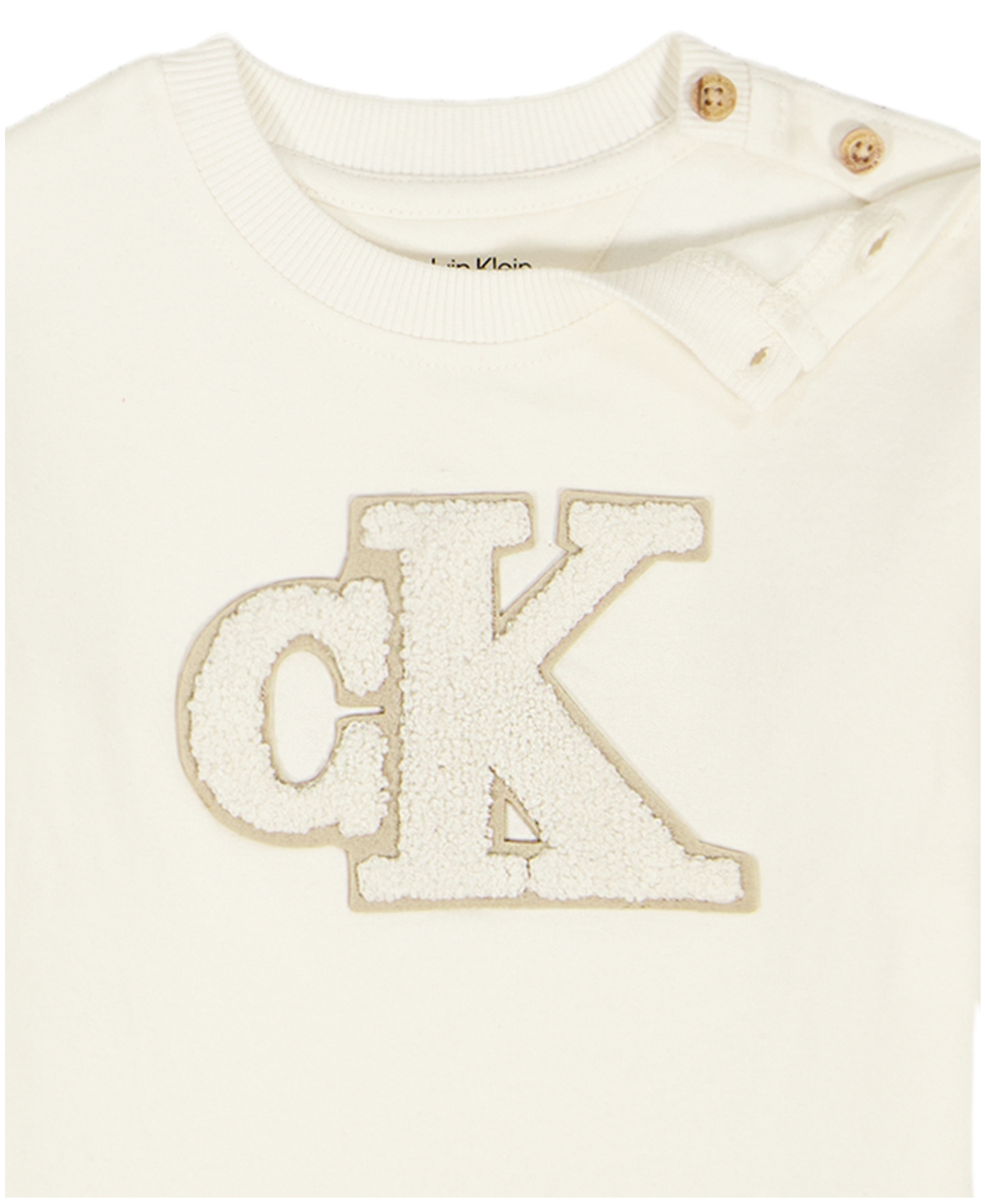 Calvin Klein Baby Boys And Girls 2-piece Crewneck Top And Joggers Set In White