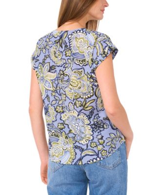 Women's V-Neck Drop Shoulder Top