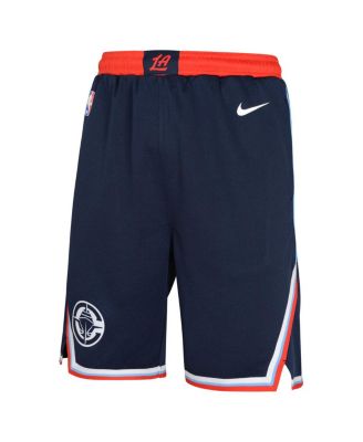 Big Boys and Girls Navy LA Clippers Icon Swingman Shorts