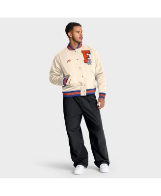Men's Tan Florida Gators Legacy Full-Snap Bomber Jacket