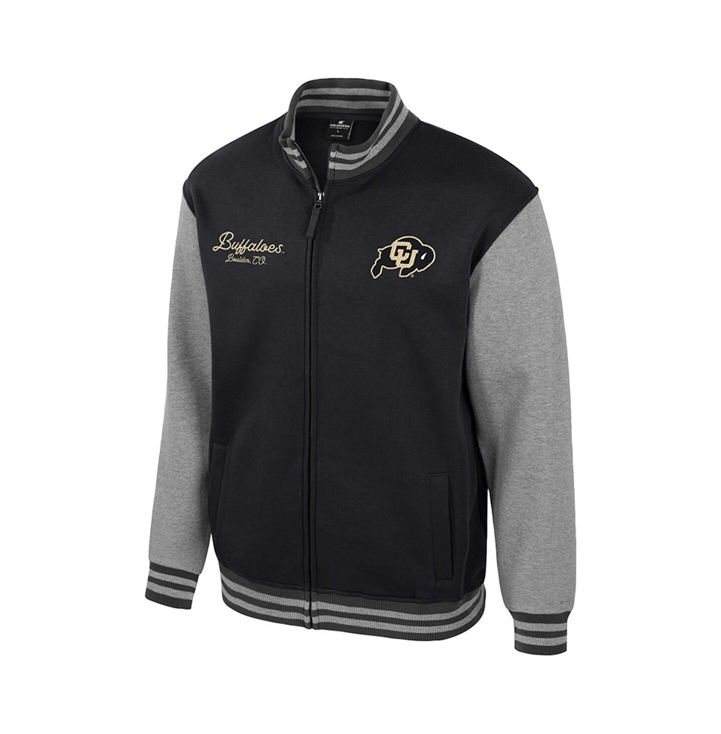 Мужская куртка Colosseum Black Colorado Buffaloes Ambi-Turner Full-Zip Varsity — фото 2