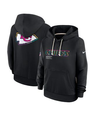 Women's Black Kansas City Chiefs 2025 NFL Crucial Catch Sideline Standard Issue Dri-FIT Hoodie