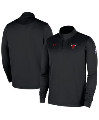 Nike - Men's Black Chicago Bulls 2025/26 Authentic Coaches Quarter-Zip Dri-Fit Sweatshirt
