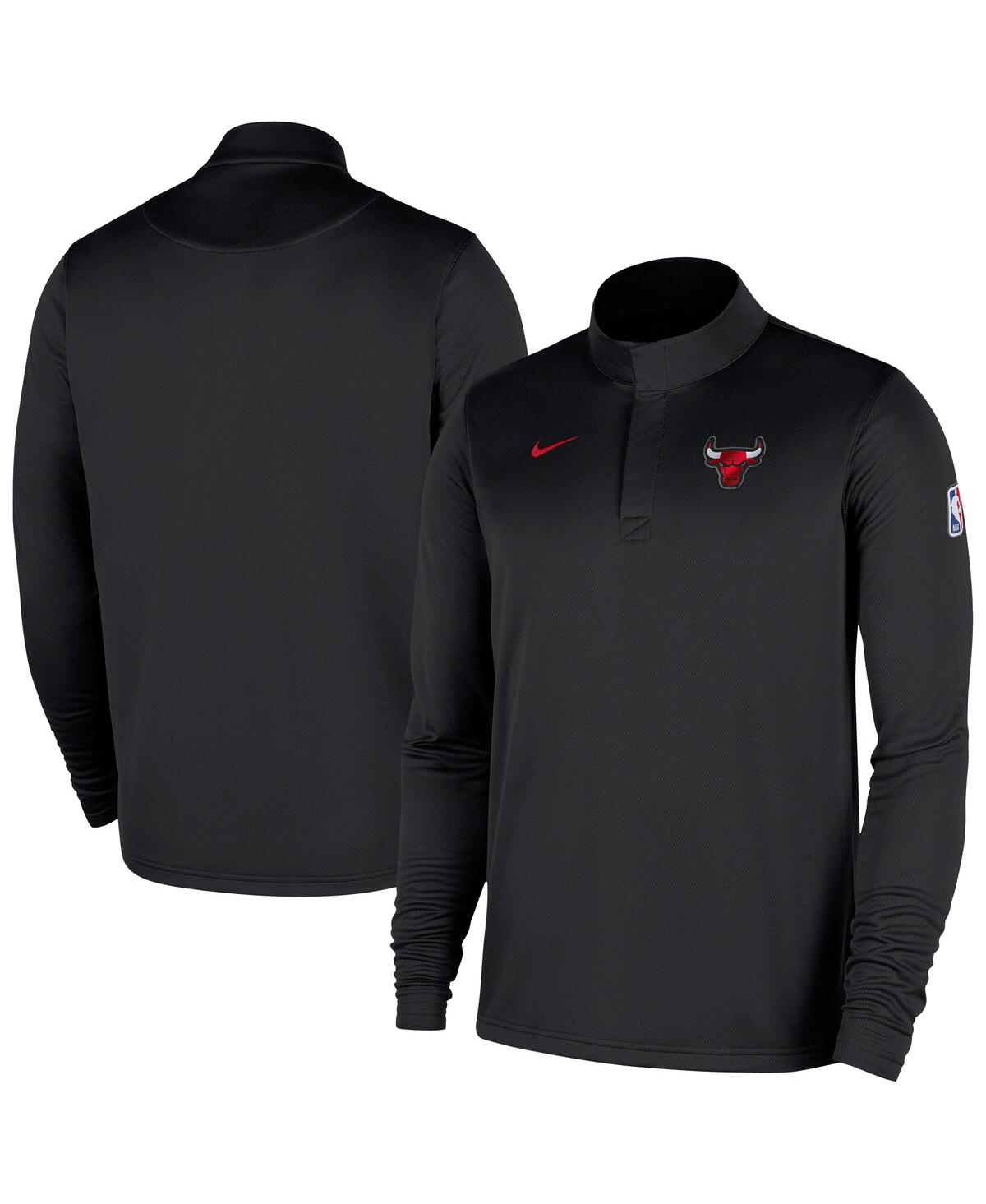Nike Men's Black Chicago Bulls 2025/26 Authentic Coaches Quarter-Zip Dri-Fit Sweatshirt