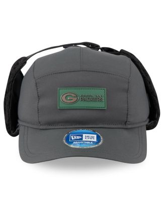 Men's Charcoal Green Bay Packers 2025 Sideline Cold Weather Runner Dog Ear Adjustable Hat