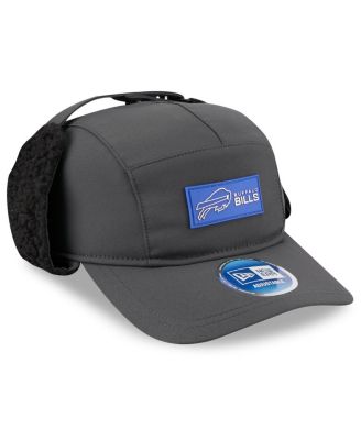 Men's Charcoal Buffalo Bills 2025 Sideline Cold Weather Runner Dog Ear Adjustable Hat