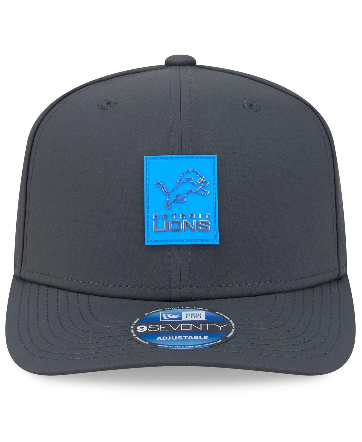 New Era Men's Charcoal Detroit Lions 2025 Sideline Cold Weather 9SEVENTY Adjustable Hat