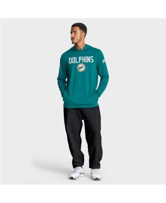 Men's Aqua Miami Dolphins Big Tall Alt Pack Dri-FIT Long Sleeve Hoodie T-Shirt