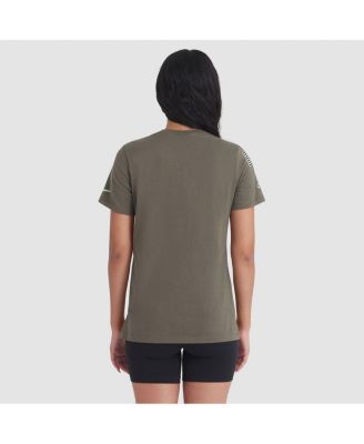 Women's Olive Jacksonville Jaguars 2025 Salute to Service Sideline T-Shirt