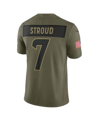 Men's C.J. Stroud Olive Houston Texans 2025 Salute to Service Limited Jersey