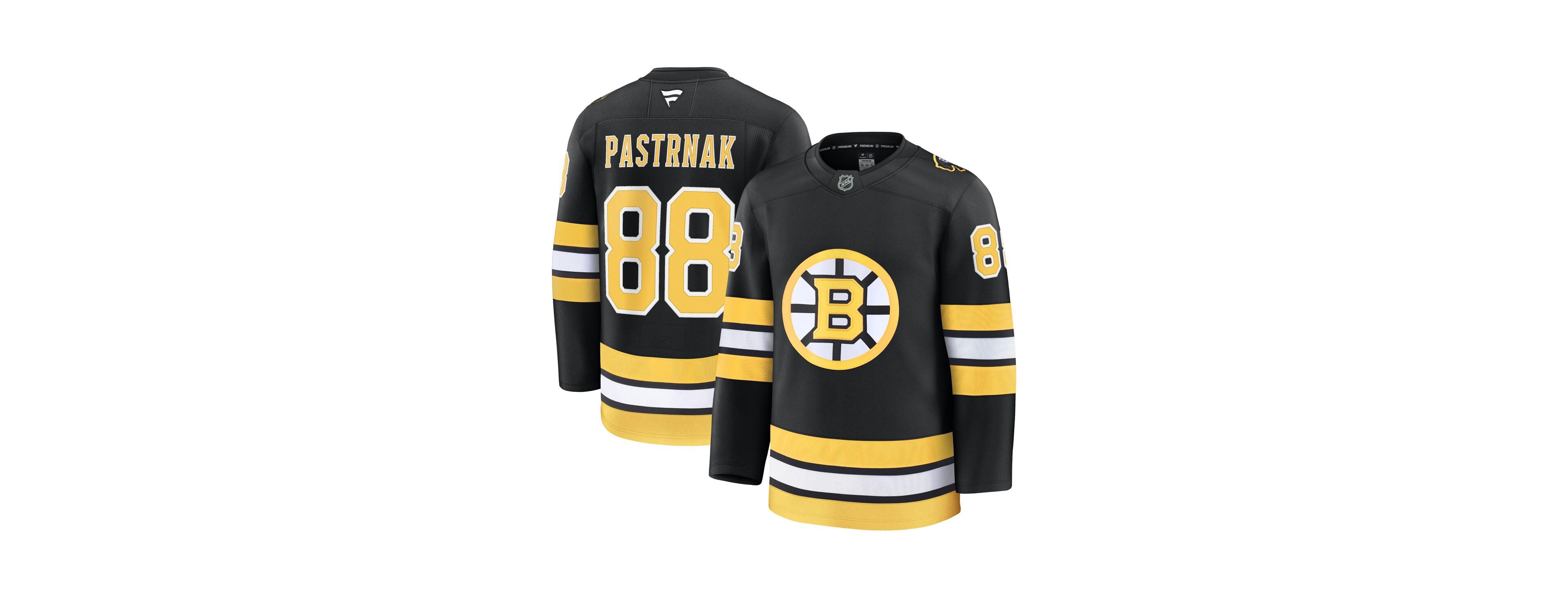 Fanatics Men's David Pasternak Black Boston Bruins Home Premium Player Jersey
