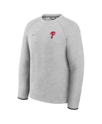 Men's Heather Charcoal Philadelphia Phillies Tech Fleece Raglan Sweatshirt