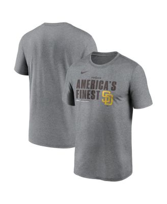Nike - Men's Heather Charcoal San Diego Padres 2025 MLB Postseason Legend Dri-FIT T-Shirt