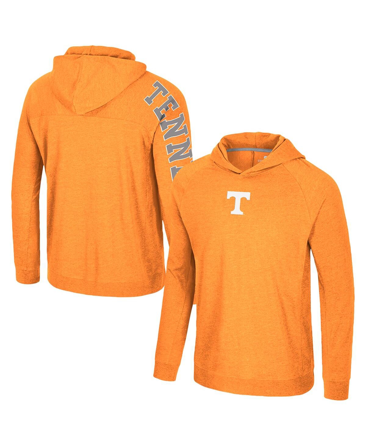 Colosseum Men's Tennessee Orange Volunteers Back Business Long Sleeve Raglan Hooded T-Shirt