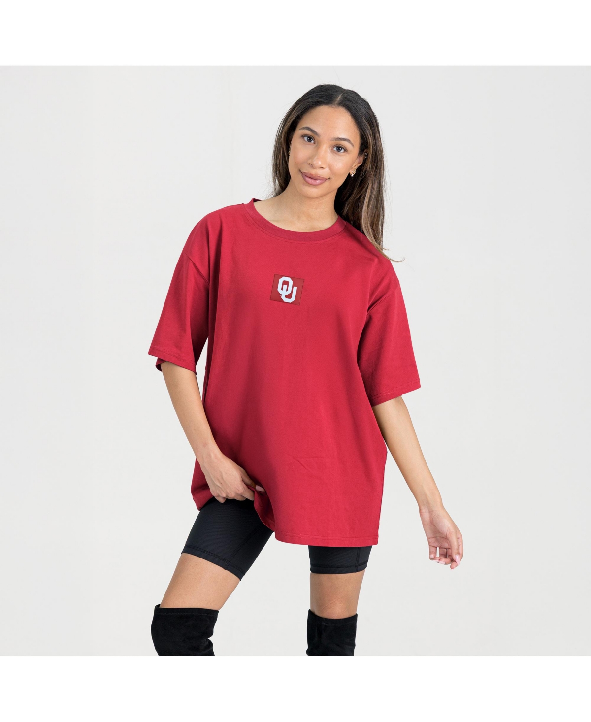 Gameday Couture Women's Crimson Oklahoma Sooners Oversized Back At Ya T-shirt In Red