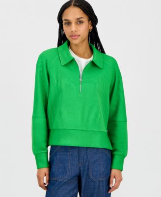 Women's Quarter Zip Ottoman Sweatshirt