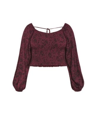 Plus Size Abbie Floral Print Top