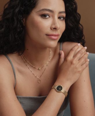 Women's Charing Gold Tone Stainless Steel Bracelet Watch, 28.5mm